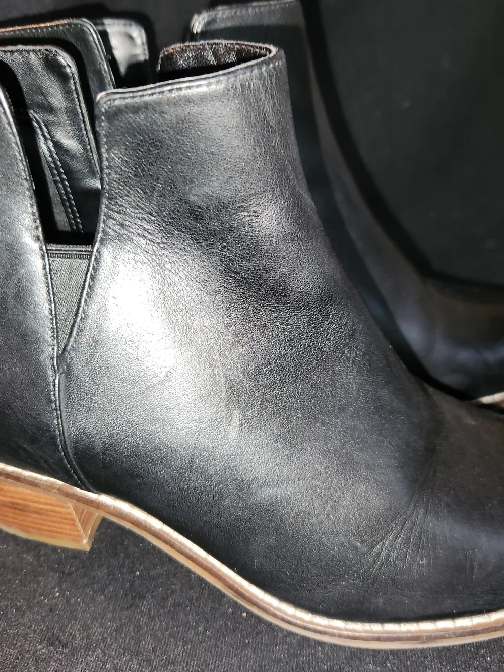 Cole Haan Black Leather Chukka Boots with Tan Welt #425